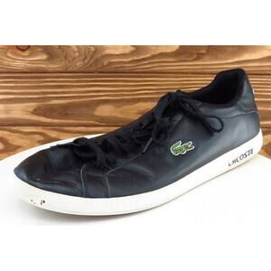 Lacoste Shoes Size 11.5 M Black‎ Fashion Sneakers Synthetic Men Graduate
